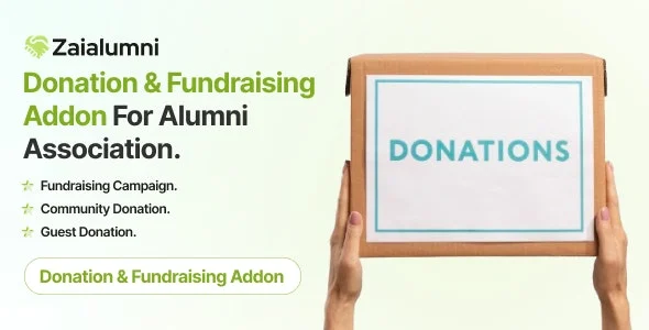 Zaialumni – Donation Fundraising Addon For Alumni Association.