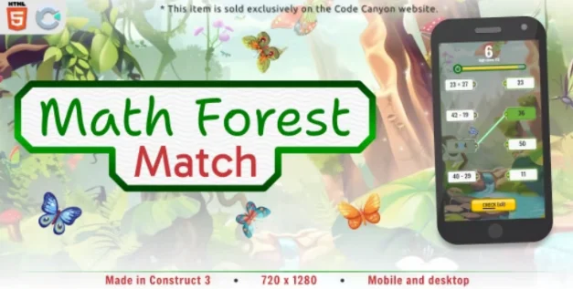 Math Forest Match - HTML5 Educational game