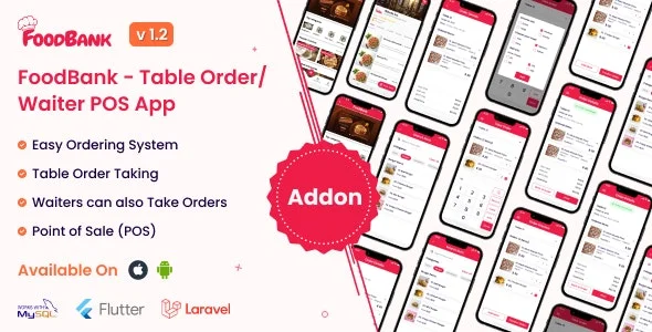 FoodBank – Table Order/Waiter Point Of Sale (POS) App