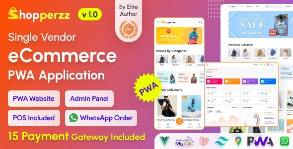 Shopperzz – PWA eCommerce CMS with POS WhatsApp Ordering | Inventory Management