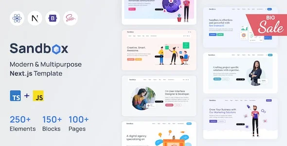 Sandbox – Multipurpose Next.js Template